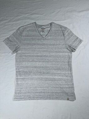 American Eagle V Neck Short Sleeve Gray TShirt Core Flex Classic Fit Mens Large